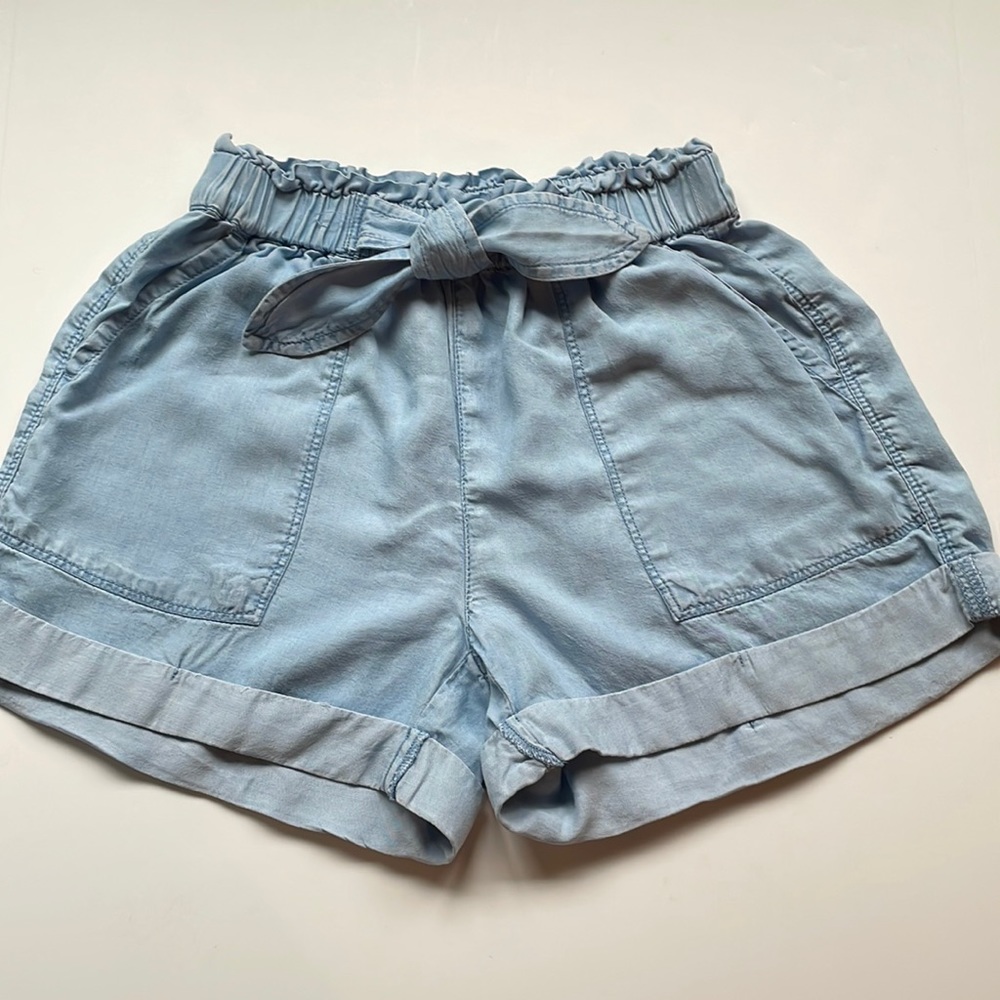 Aerie elastic waist drawstring 2 pocket light weight shorts size extra small